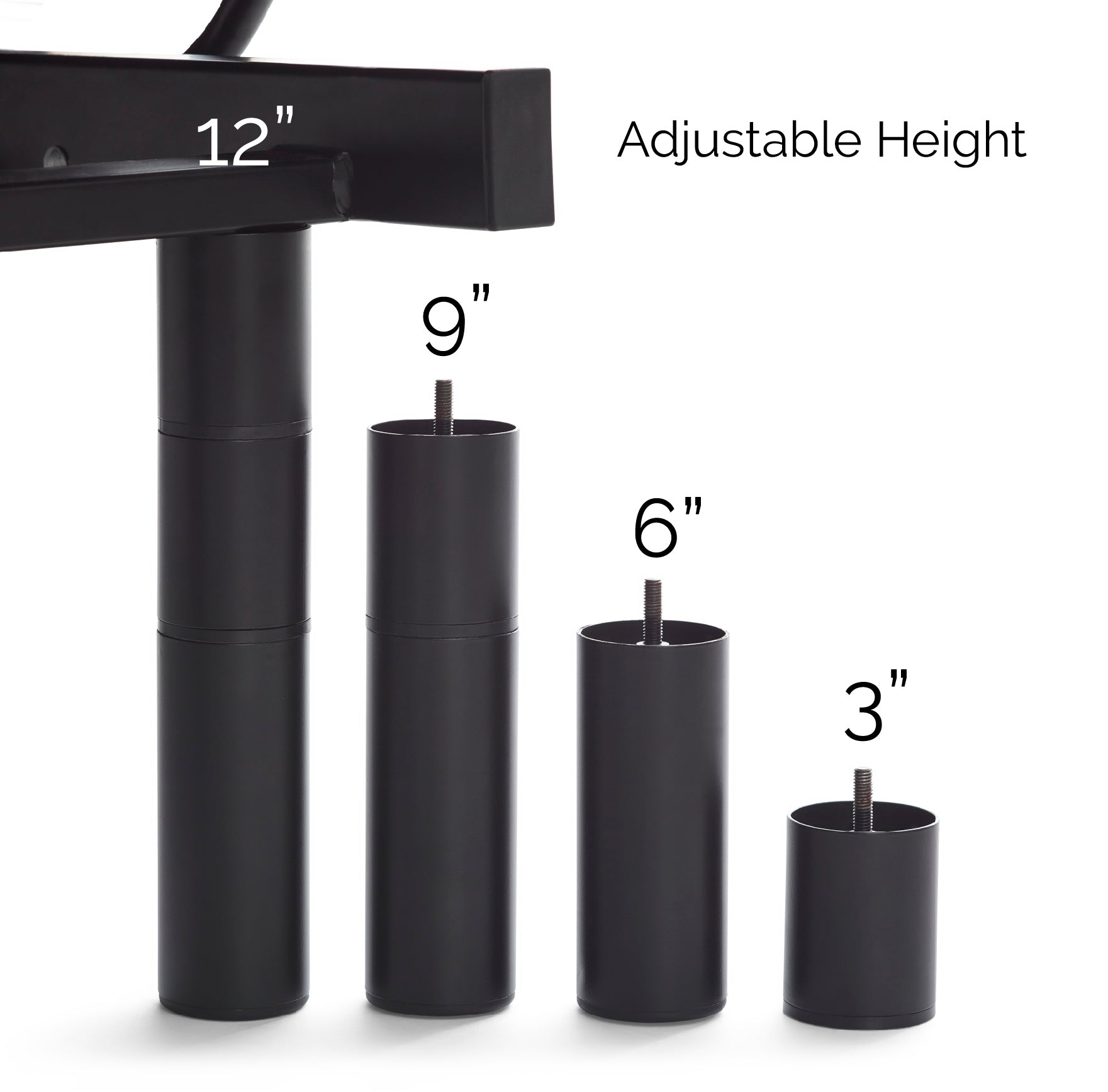Adjustable Bed Legs height options